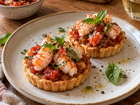Langoustine Taartje met Tomatencompote