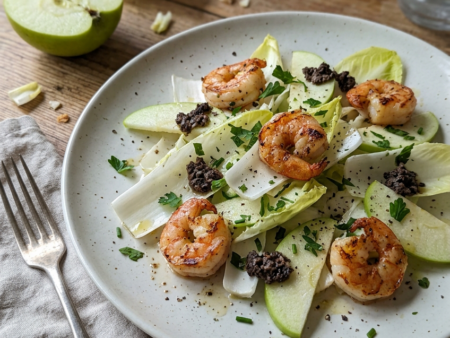 Witlofsalade met Scampi en Truffel