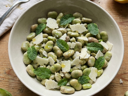 Tuinbonen met Pecorino en Munt