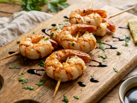 Gegrilde Langoustine Spiesjes