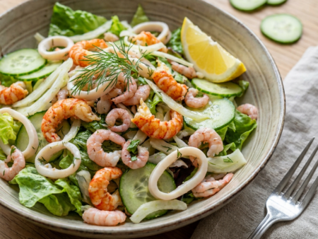 Verfrissende Schaaldiersalade