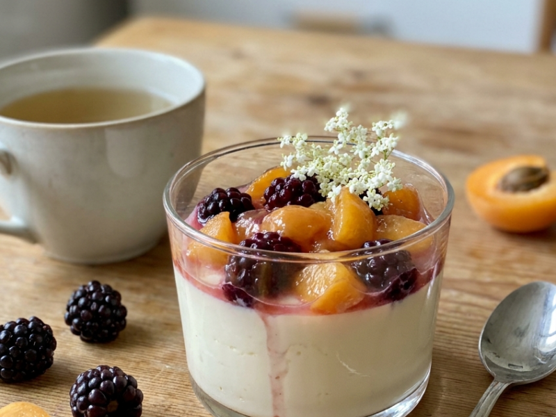 Vlierbloesem Panna Cotta met Thee