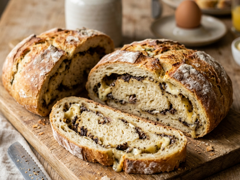 Lentebrood met Kaas en Olijventapenade