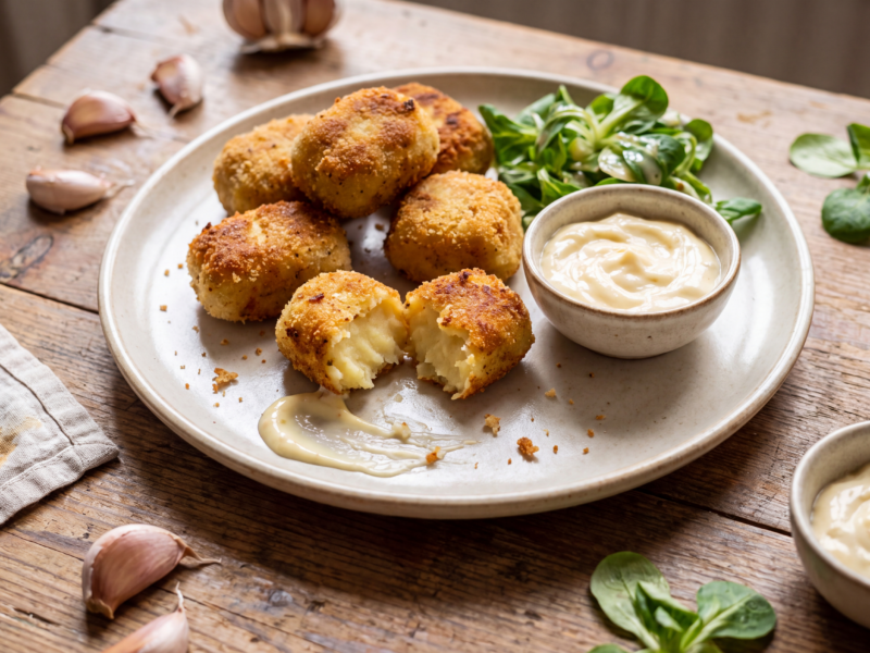 Spaanse Aardappelkroketjes met Aioli