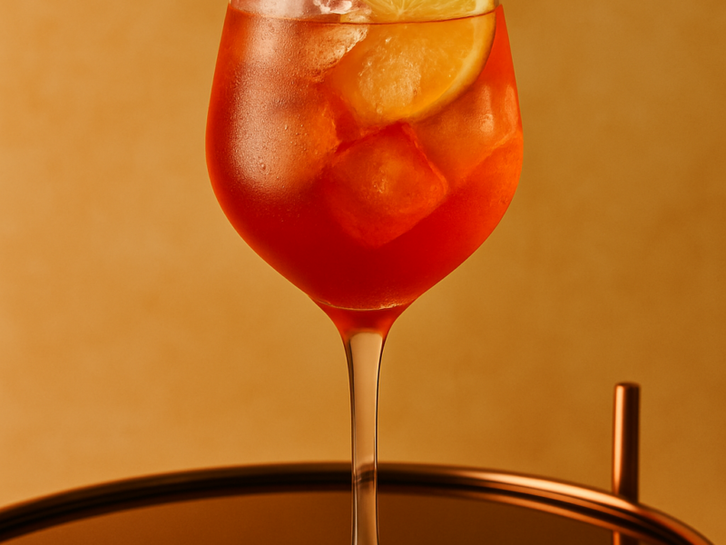 Fluère Sicilian Bitter Spritz mocktail