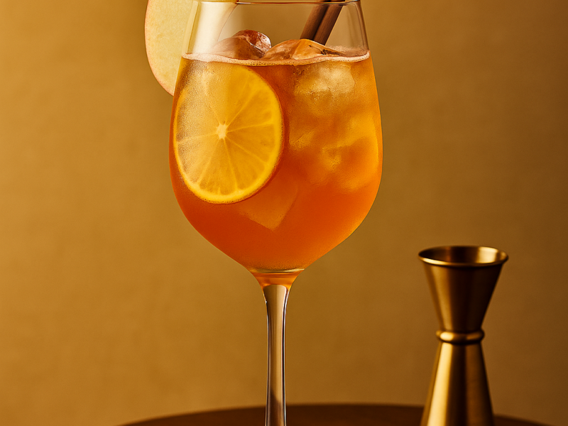 Fluère Spiced Apple Spritz mocktail