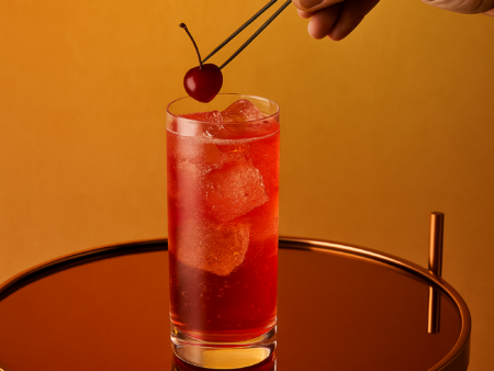 Fluère Spiced Cherry Soda mocktail