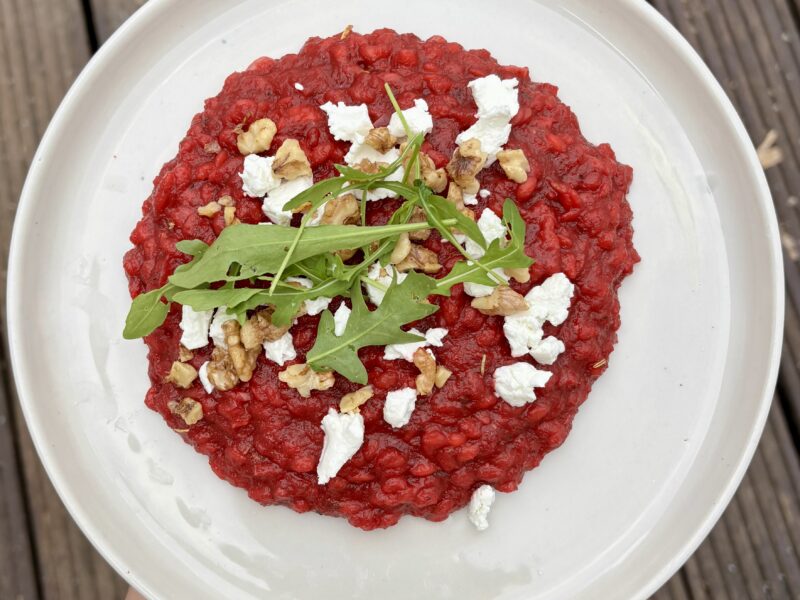 Bieten Orzo met Geitenkaas & Walnoot🧀