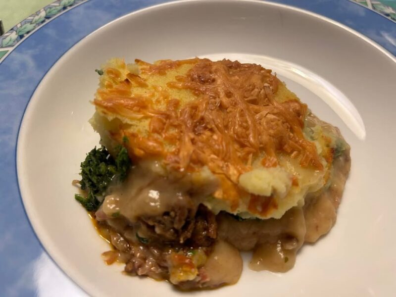 Spinazieschotel uit de oven