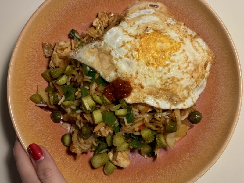 Kip Ketjap met Groente en Rijst🫑🍚🌶️🍳