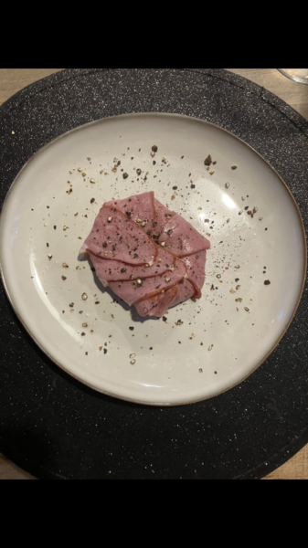 Bonbon van gerookte eendenborst