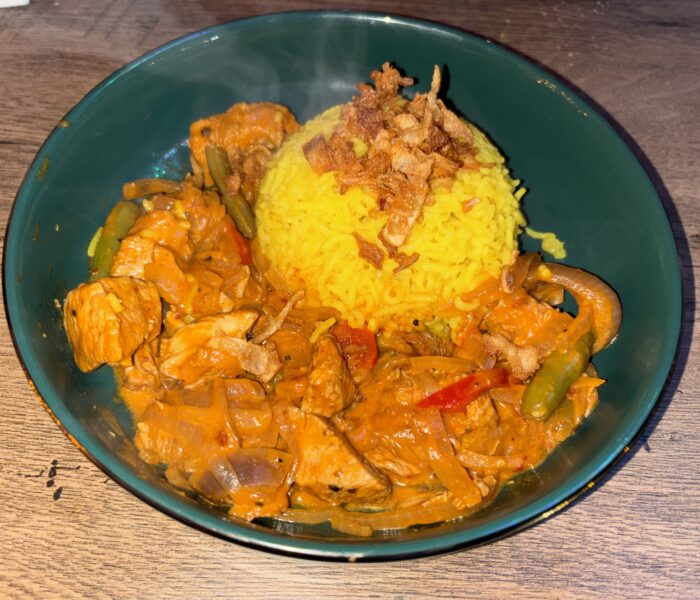 Rode Curry met Kokosmasala Rijst