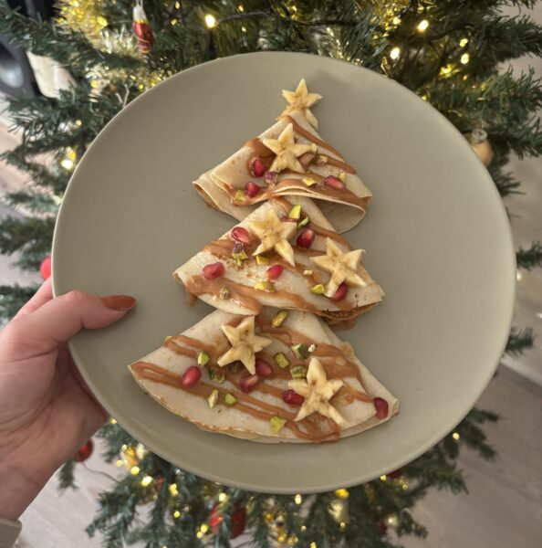 Protein kerstboom pannenkoeken