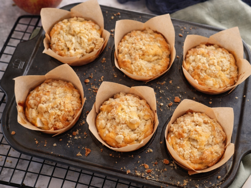 Appel Crumble Wolkencupcakes