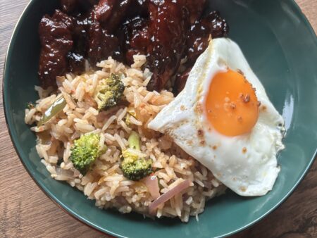 Babi Ketjap met Rijst en Groente