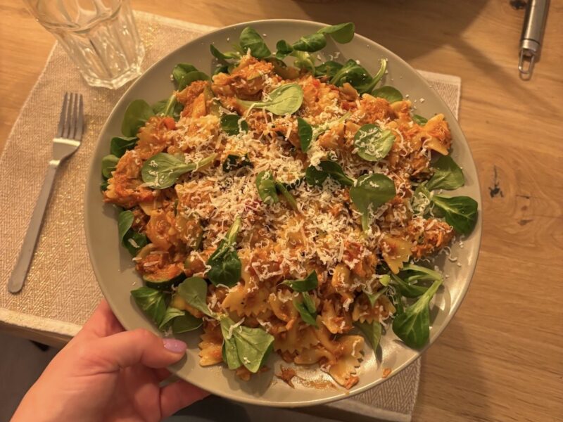 Tomatenpasta met tonijn