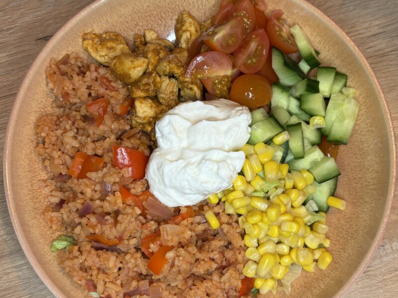 Gezonde Kip Burritobowl🌯🍅🌽🌶️