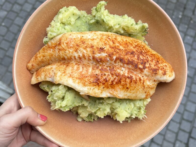 Broccoli Stamppot met Pangasiusfilet🥔🌶️🥦