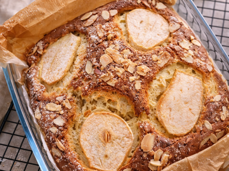 Perentaart met mascarpone