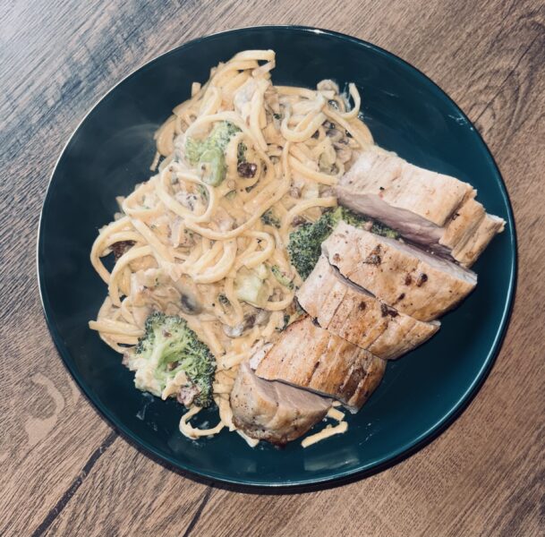 Spaghetti met varkenshaas