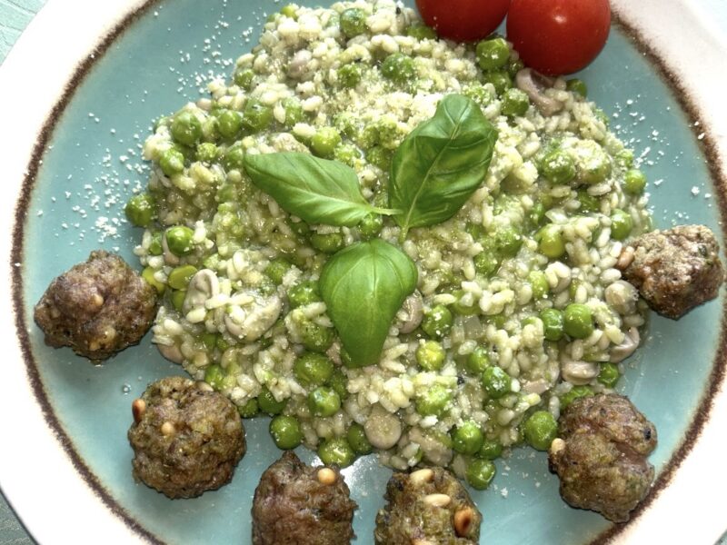Doperwtenrisotto