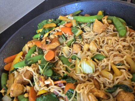 Roerbaknoodles lemon-soy