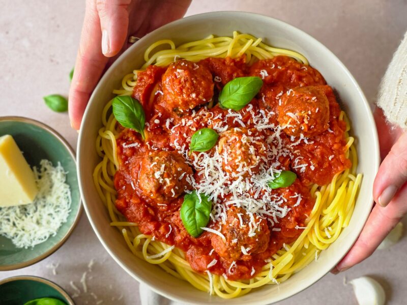 Spaghetti met de lekkerste gehaktballetjes