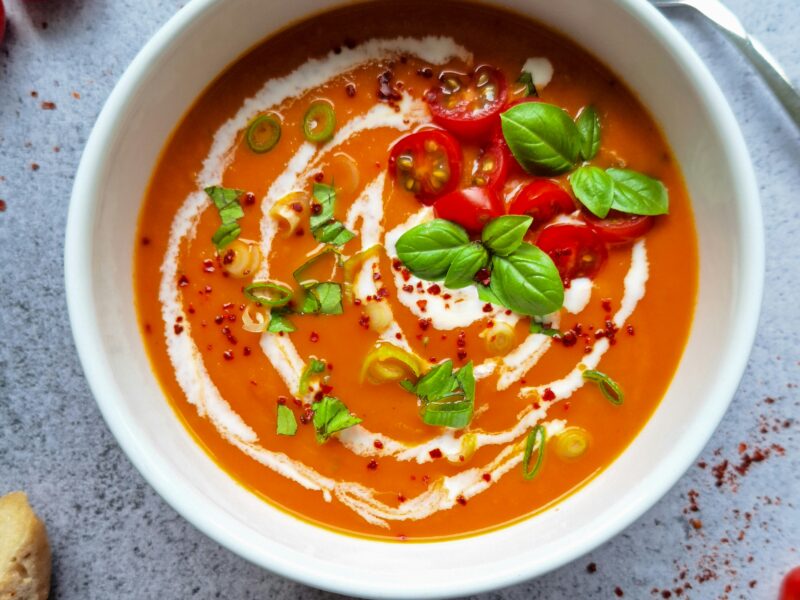 Geroosterde tomatensoep