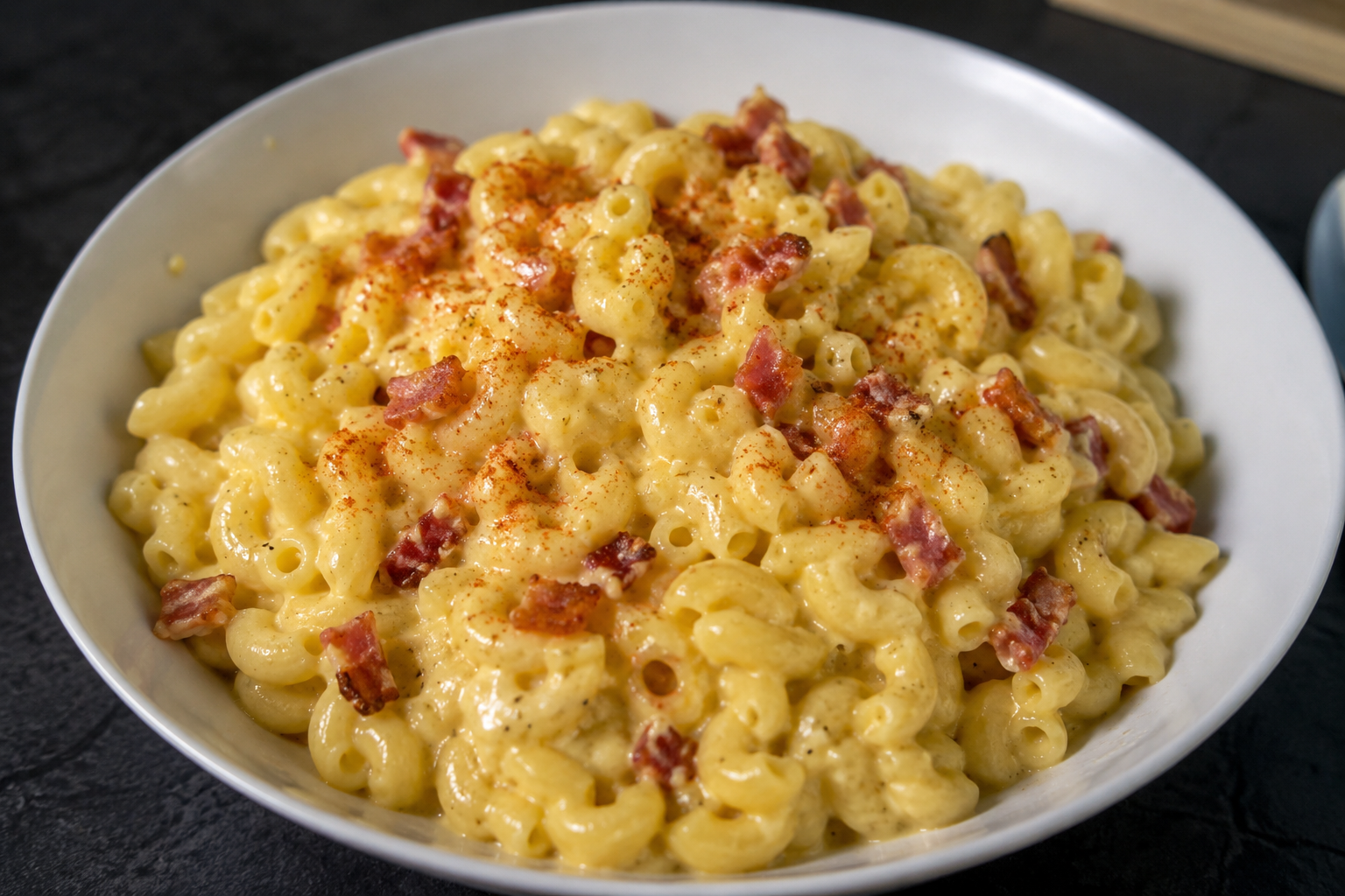 Romige Macaroni met Kaas en Spek