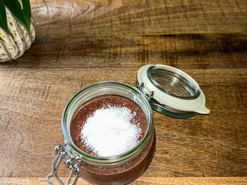 Chocolate protein pudding