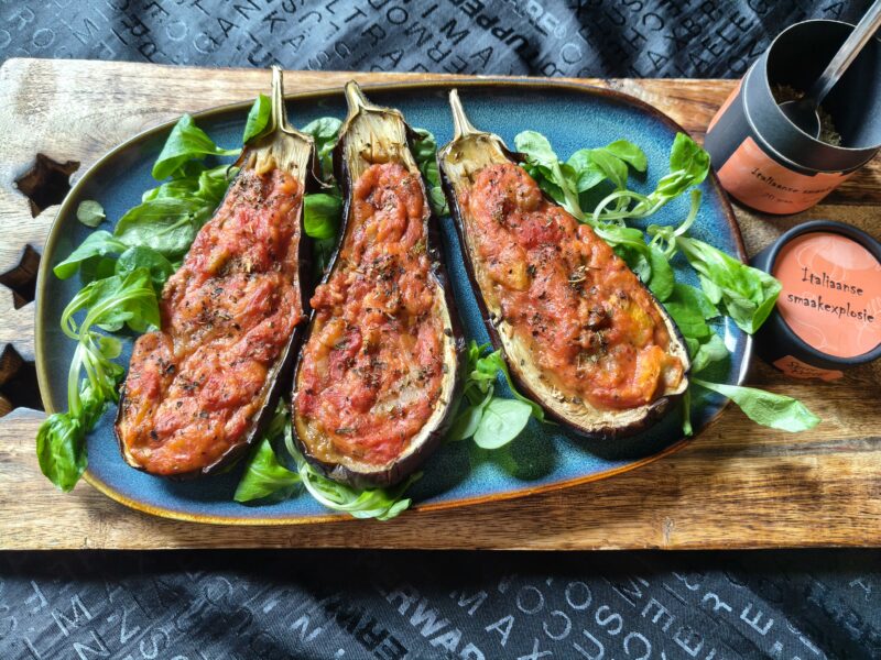 Gevulde Aubergines