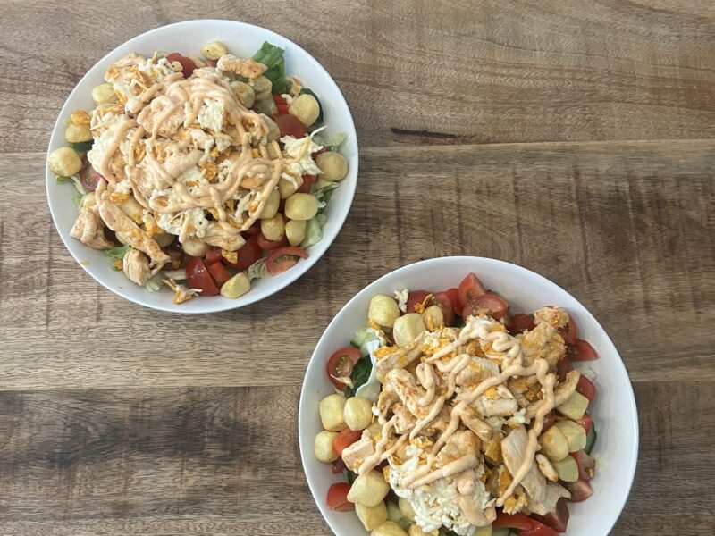 Nacho Kip Salade met Spicy Truffel Friteslijn