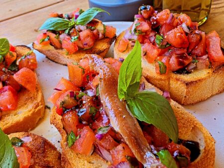 Crostini tomaat anjovis
