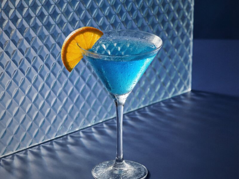 Blue Between the Sheets cocktail