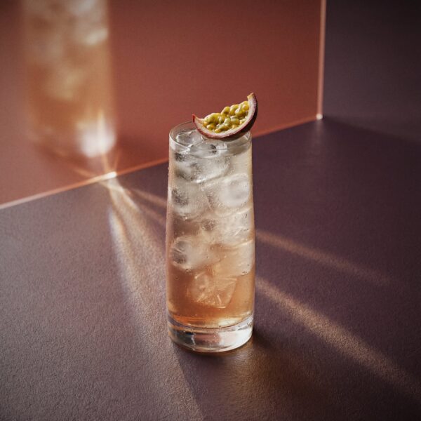 Passion Fruit Collins cocktail