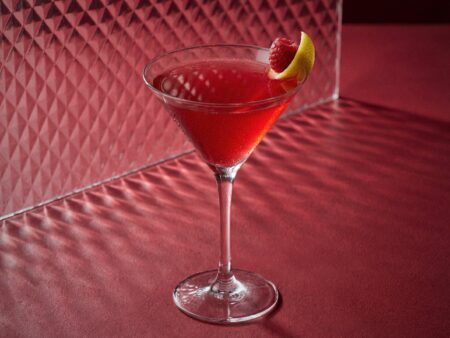 Raspberry Martini cocktail
