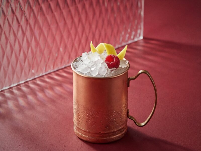 Raspberry Mule cocktail
