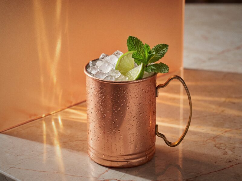 Red Orange Mule cocktail