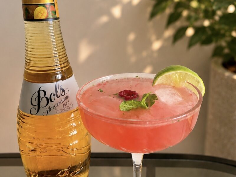 Mango Gin Smash cocktail