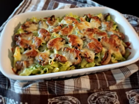 Pasta met doperwtensaus