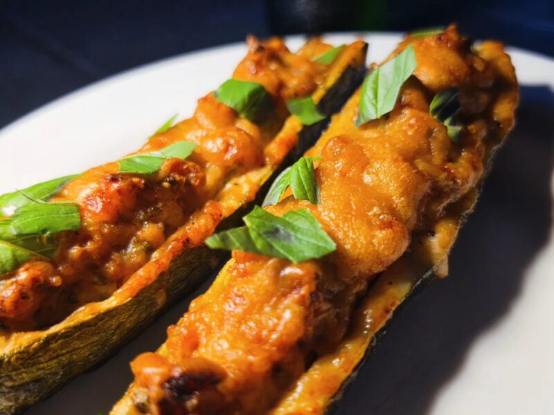 Gevulde Courgette met Kipgehakt