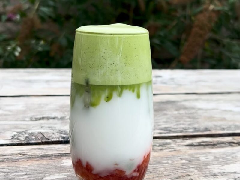 Strawberry Matcha Latte