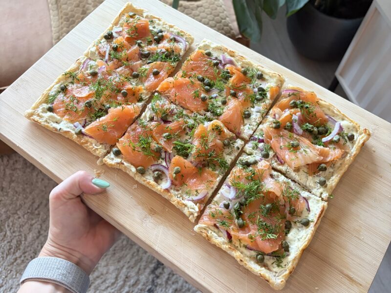 Flammkuchen zalm