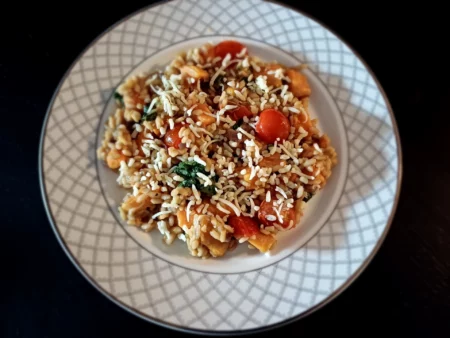 Risotto met zoete aardappel