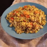 Quinoa met kikkererwten en paprika