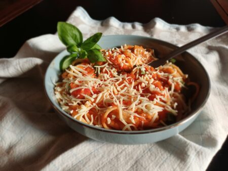 Spaghetti met tomatensaus