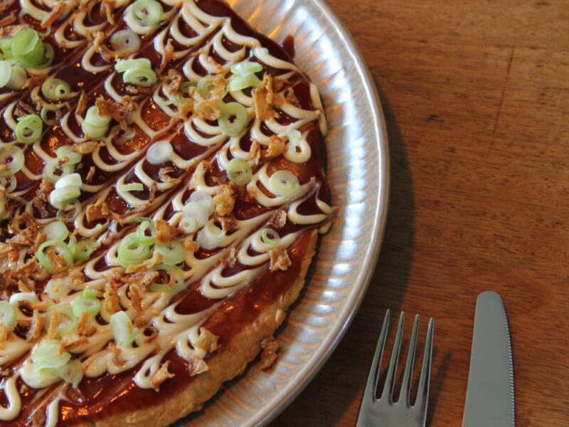 Okonomiyaki met Goudse kaas